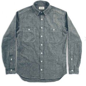 Taylor Stitch - The California in Charcoal Everyday Chambray Sz L